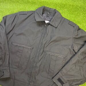 Flying Cross Fechheimer Black Nylon Thinsulate Duty Jacket Made in USA 46R 58131